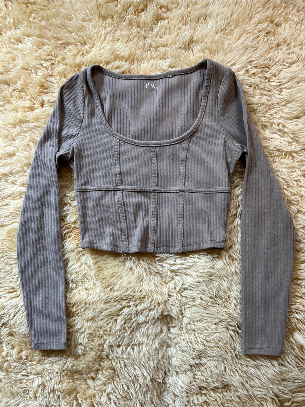 Pact long Sleeve - Corset style - Crop - Light Brown